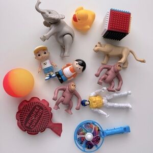 Random Toy Lot with Animals and Figures